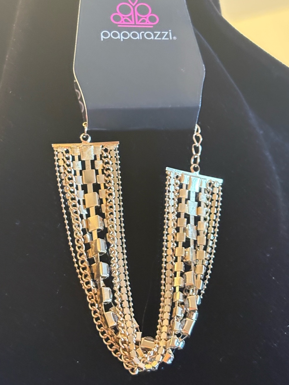 paparazzi Gold Layered Chain Statement bracelet